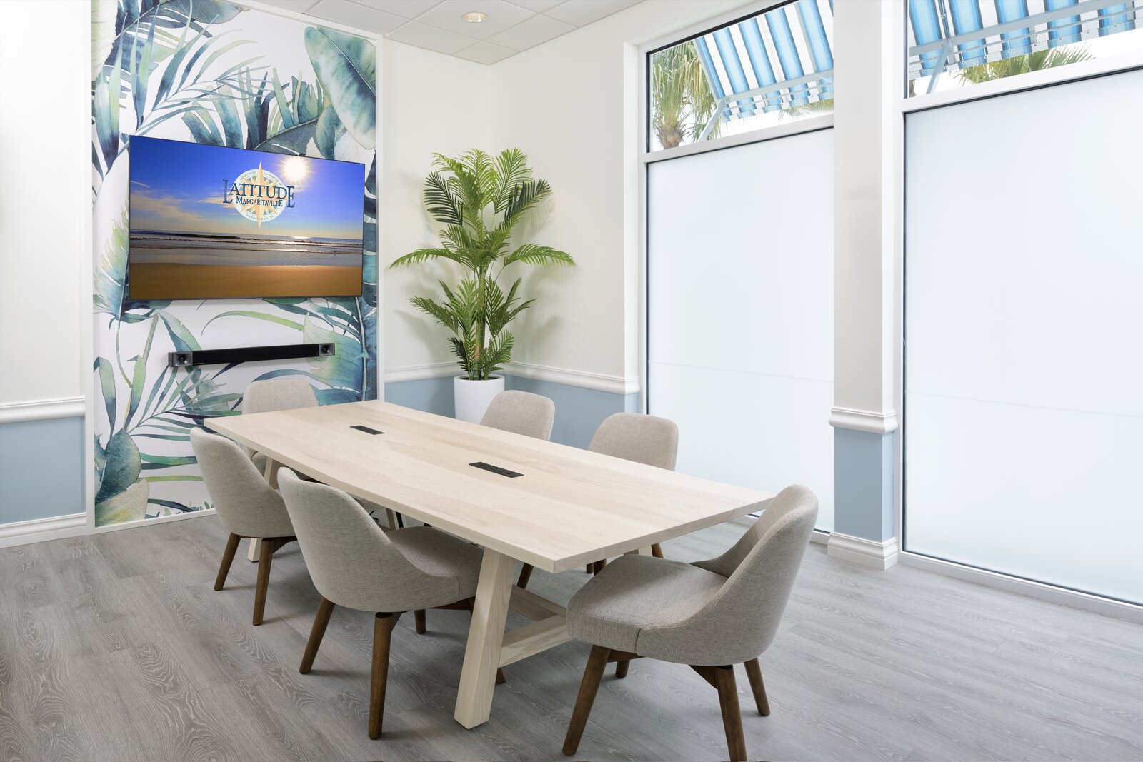 Conference room interior signage and graphics at Latitude Margaritaville Hilton Head — by CG Signs