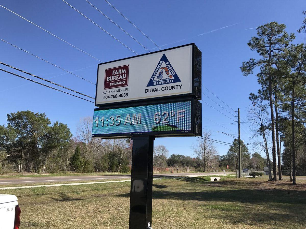 Custom monument sign Jacksonville FL