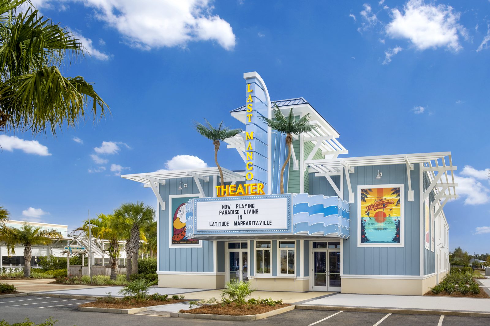 LMH theater marquee sign exterior — fabricated and installed by CG Signs