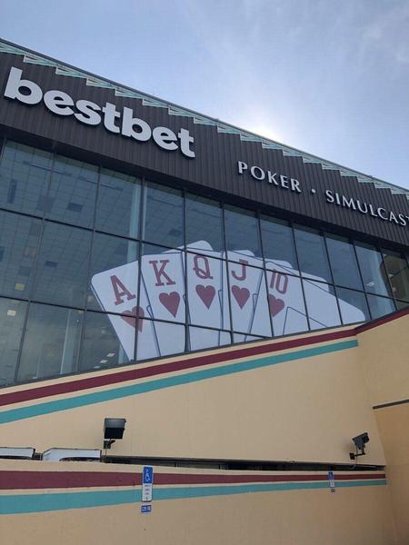 Perforated Window Film and Channel Letters for BestBet in Orange Park — Custom Graphics & Sign Designs