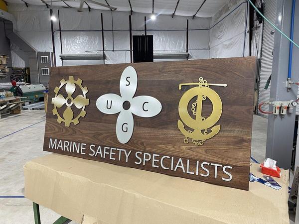 Custom dimensional letters for a retirement plaque — Custom Graphics & Sign Designs, Orange Park FL