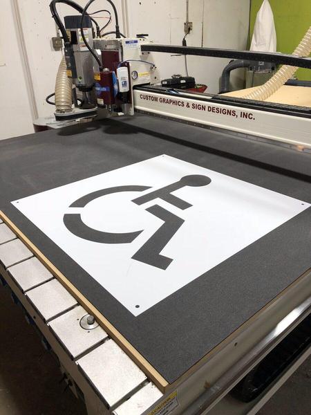Custom polystyrene paint stencil — Custom Graphics & Sign Designs, Northeast Florida