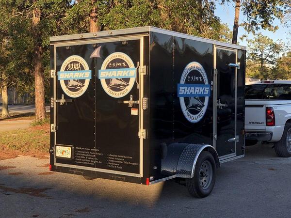Printed Spot Graphics on Trailer — Custom Graphics & Sign Designs, Jacksonville FL