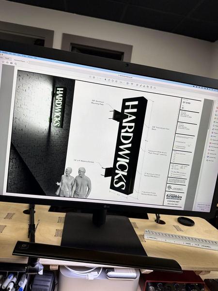 Design of custom blade sign — Custom Graphics & Sign Designs, Orange Park FL