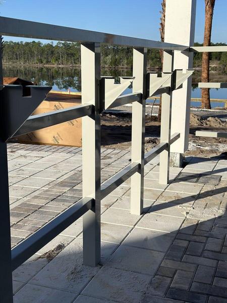 Custom aluminum drink rail — Custom Graphics & Sign Designs, Northeast Florida