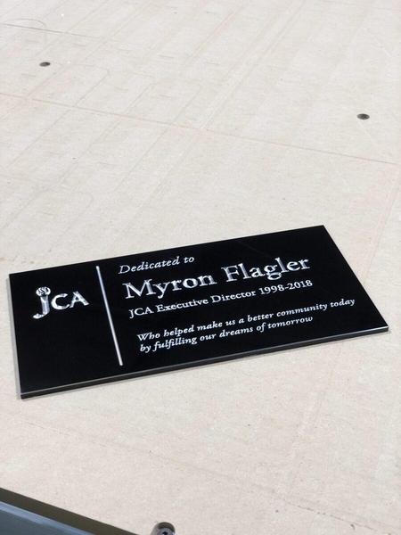 Engraved aluminum plaque — Custom Graphics & Sign Designs, Orange Park FL