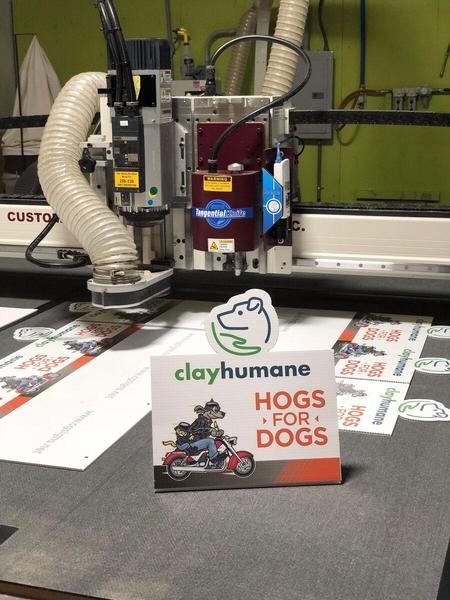 Custom printed and cut coroplast table signs — Custom Graphics & Sign Designs, Orange Park FL