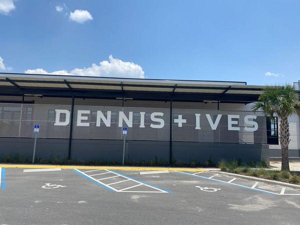 Custom Dimensional Letters on Mesh Panels for Dennis+Ives — Custom Graphics & Sign Designs, Orange Park FL