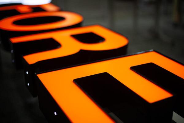 Raceway Mounted Channel Letter Close Up — Custom Graphics & Sign Designs, Jacksonville FL