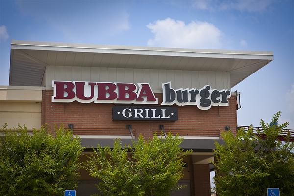 Multi-color flush-mounted channel letters for BUBBA Burger Grill — Custom Graphics & Sign Designs, Jacksonville FL